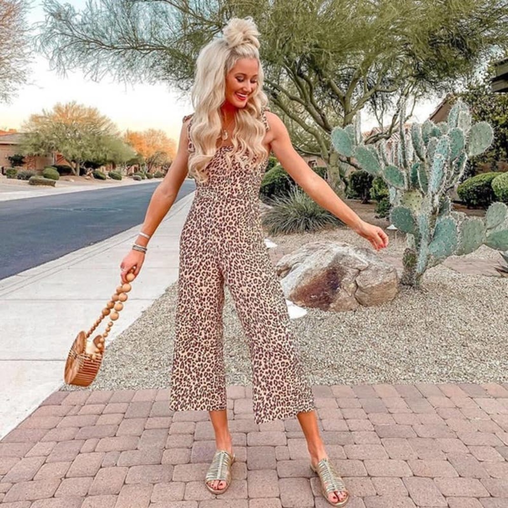 Faithfull the Brand Elsa Animal Print Jumpsuit